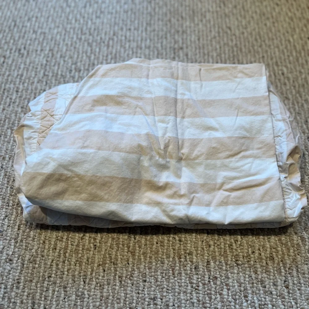 Riviera crib and changing pad cover by Crate&Barrel
